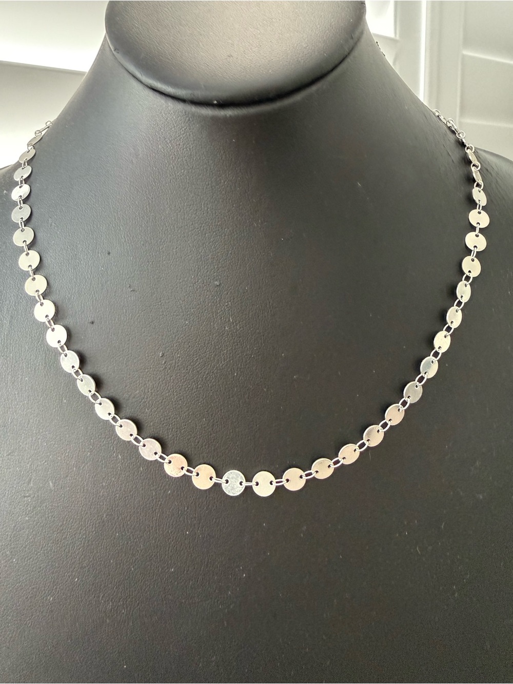 MADEWELL NEW beautiful silvertone lightweight necklace